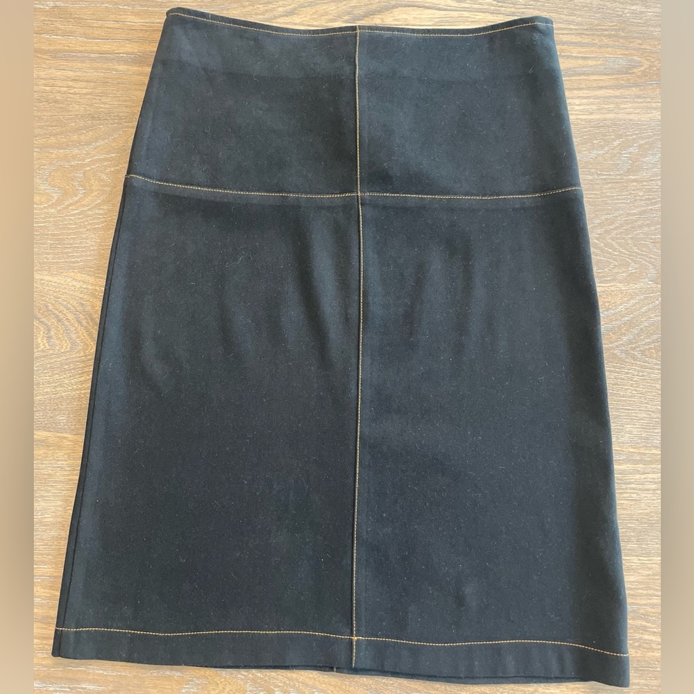Y2K Pencil Skirt with Contrast Stitching